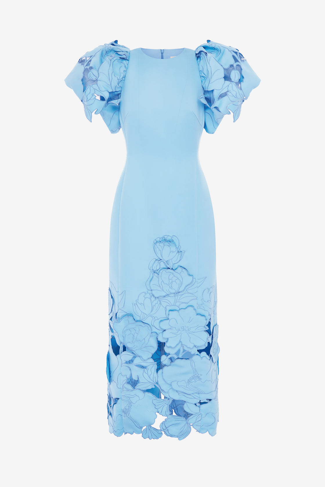 Exclusive LEO LIN Lucinda Appliqué Maxi Dress - Cornflower Blue