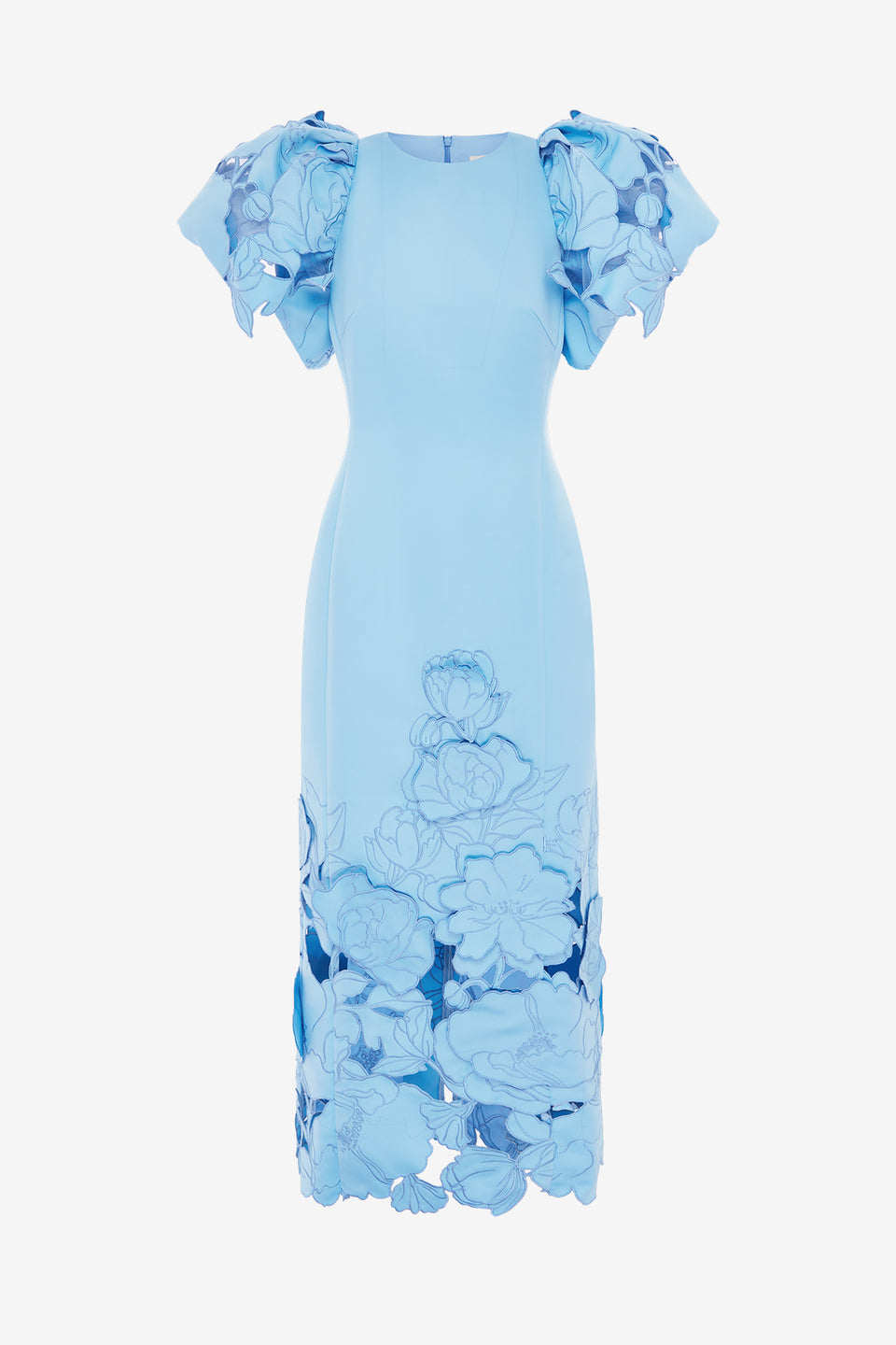 Exclusive LEO LIN Lucinda Appliqué Maxi Dress - Cornflower Blue