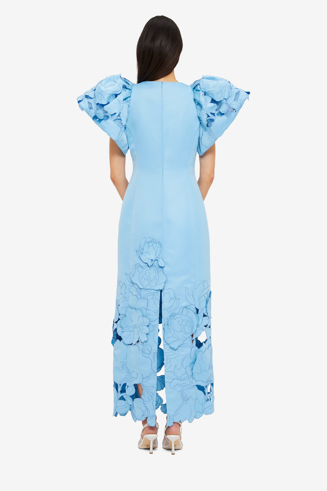 Exclusive LEO LIN Lucinda Appliqué Maxi Dress - Cornflower Blue