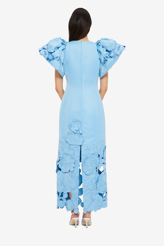 Exclusive LEO LIN Lucinda Appliqué Maxi Dress - Cornflower Blue