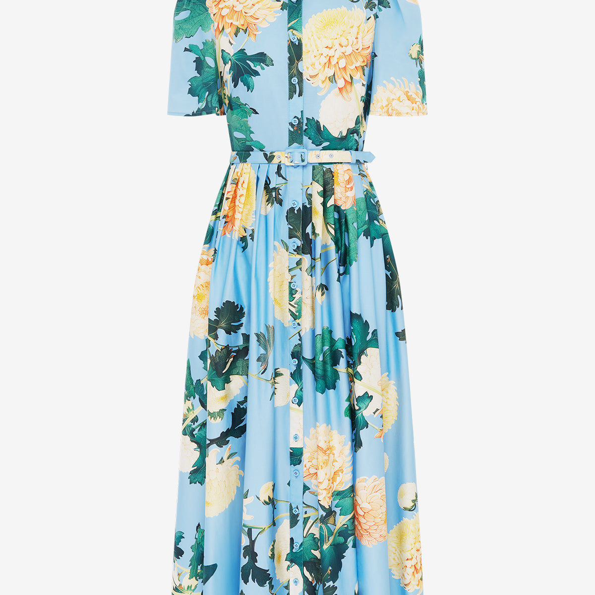 leo lin Bianca Short Sleeve Midi Dress | Clothing