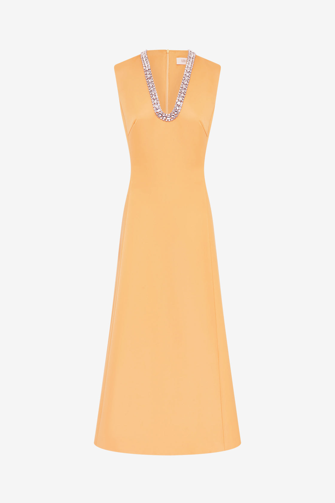 Exclusive LEO LIN Nicola Embellished Midi Dress - Ochre