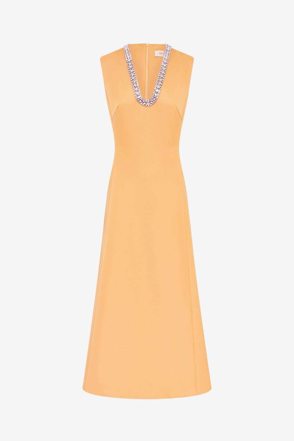 Exclusive LEO LIN Nicola Embellished Midi Dress - Ochre