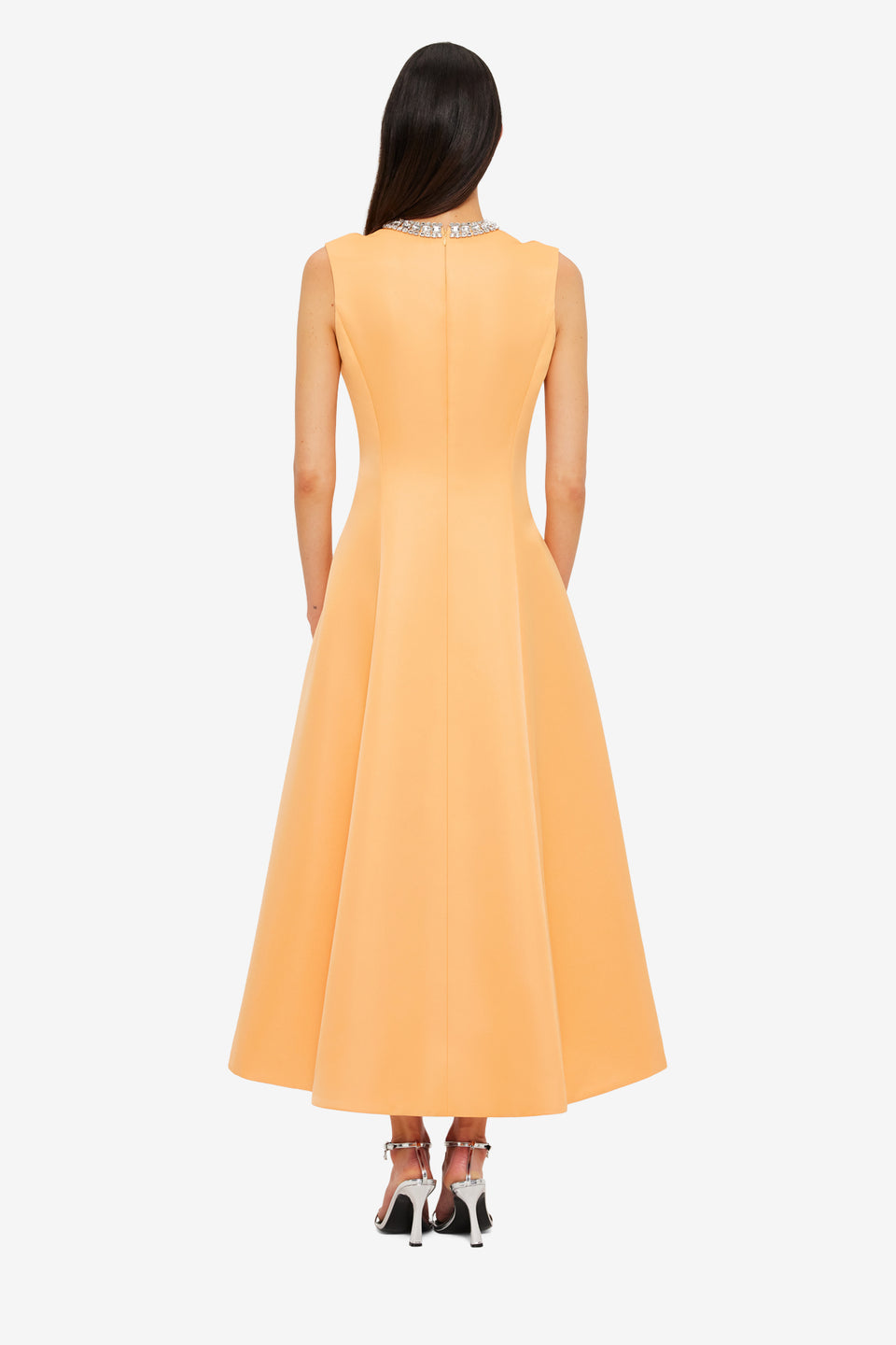 Exclusive LEO LIN Nicola Embellished Midi Dress - Ochre