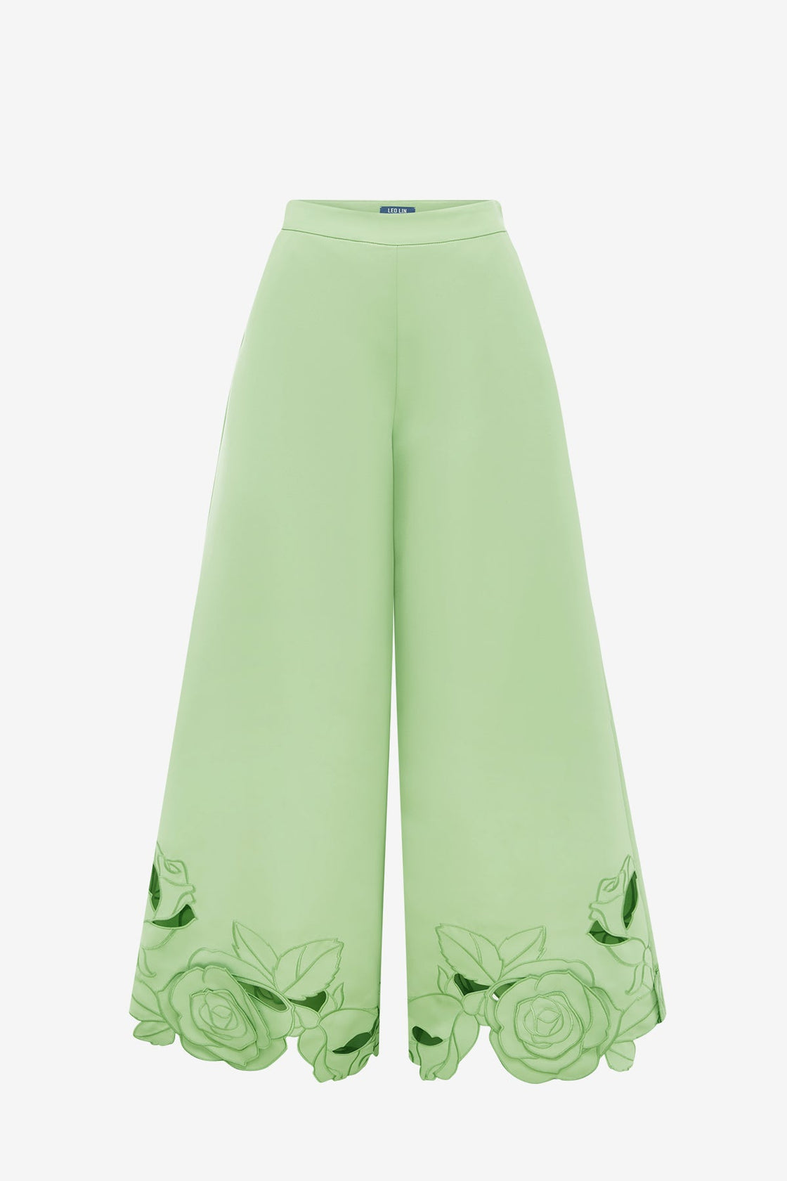 Theodora Appliqué Pants - Juniper Green Pants
