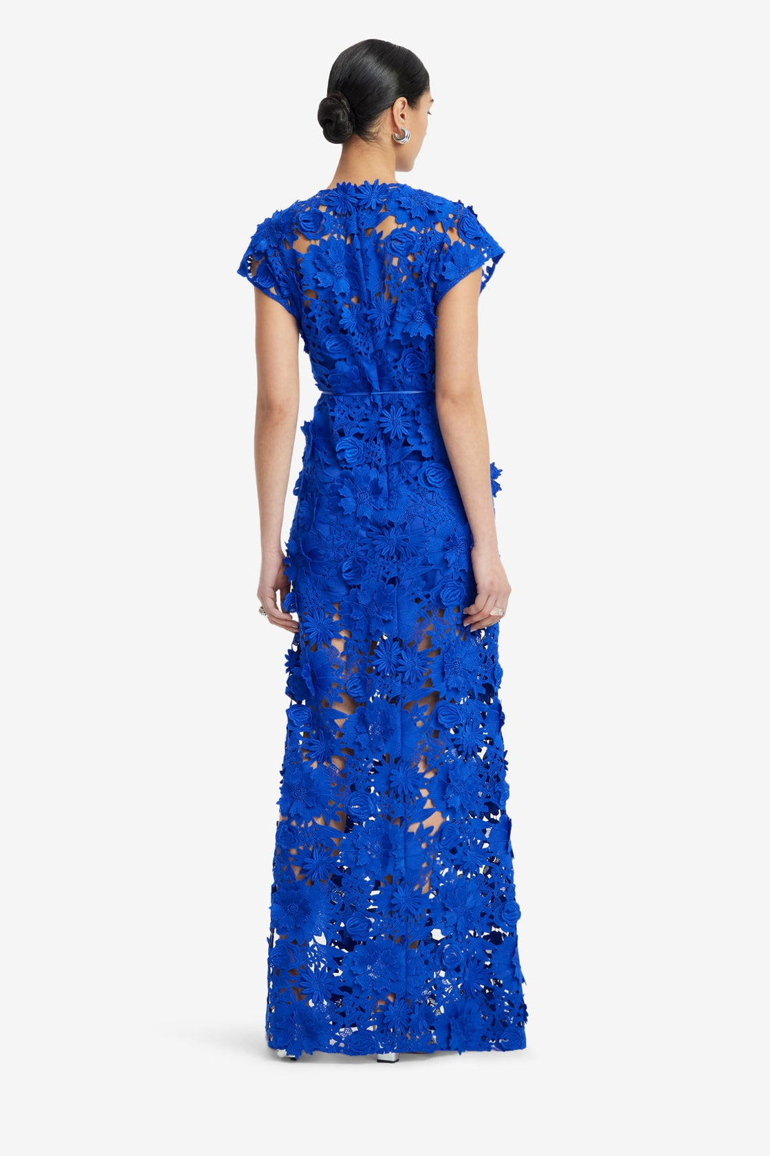 Exclusive LEO LIN Alena Lace Maxi Dress - Lapis