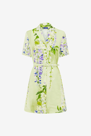Exclusive LEO LIN Brigitte Mini Dress - Wisteria Print