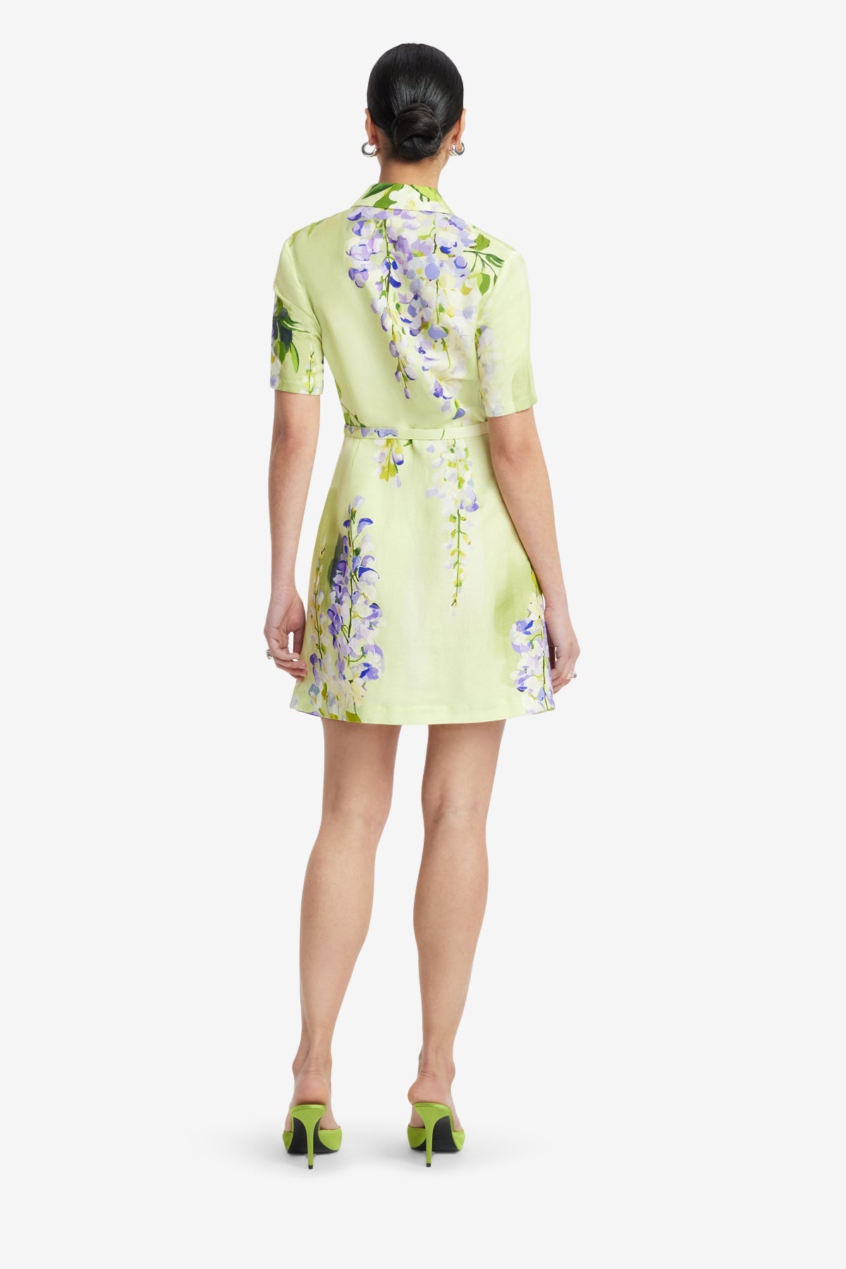 Brigitte Mini Dress - Wisteria Print – LEO LIN