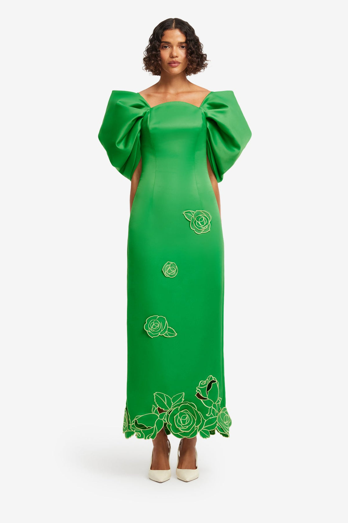 LEO LIN - Arabella Appliqué Maxi Dress