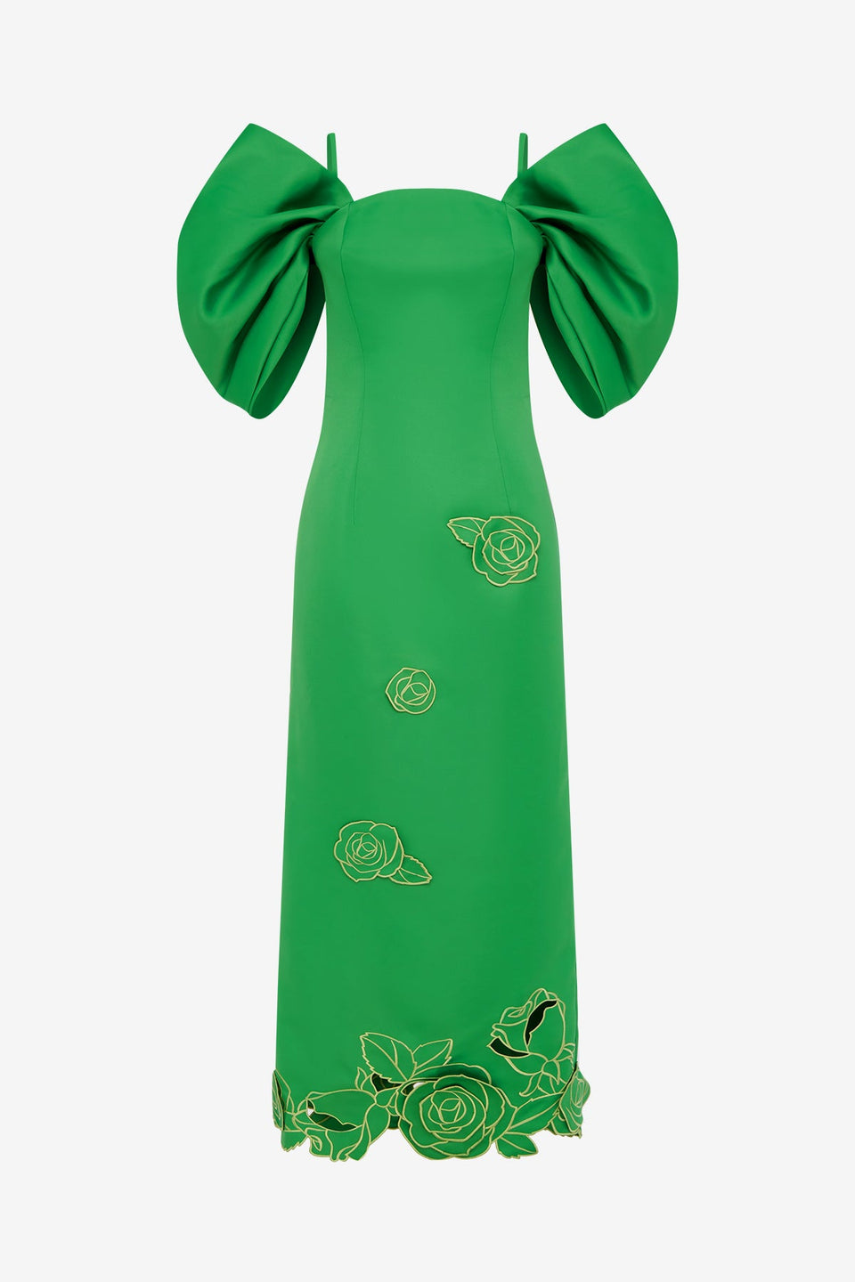 Exclusive LEO LIN Arabella Appliqué Maxi Dress - Verdant