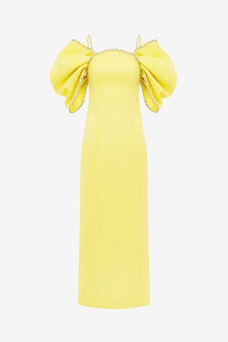 Exclusive LEO LIN Arabella Embellished Maxi Dress - Sunshine