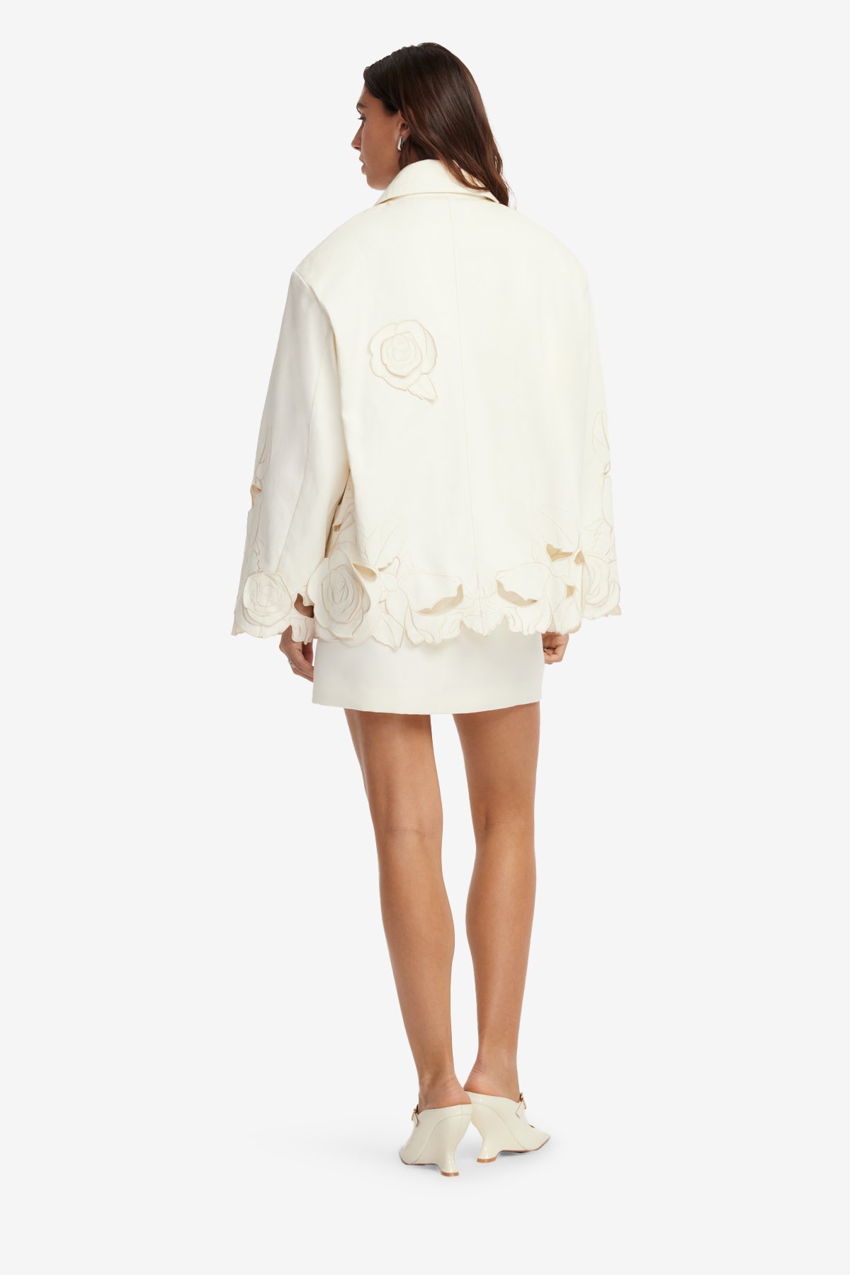 Jayna Appliqué Jacket - Snow – LEO LIN