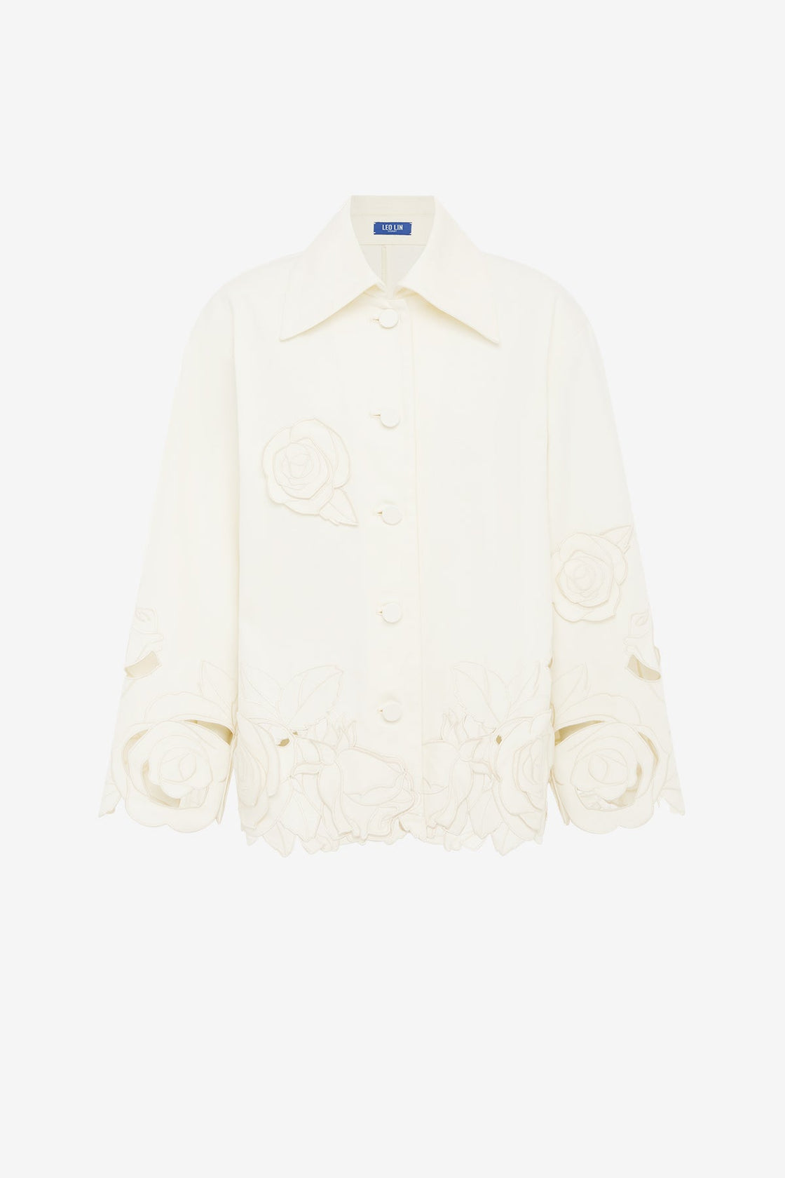 Exclusive LEO LIN Jayna Applique Jacket - Snow
