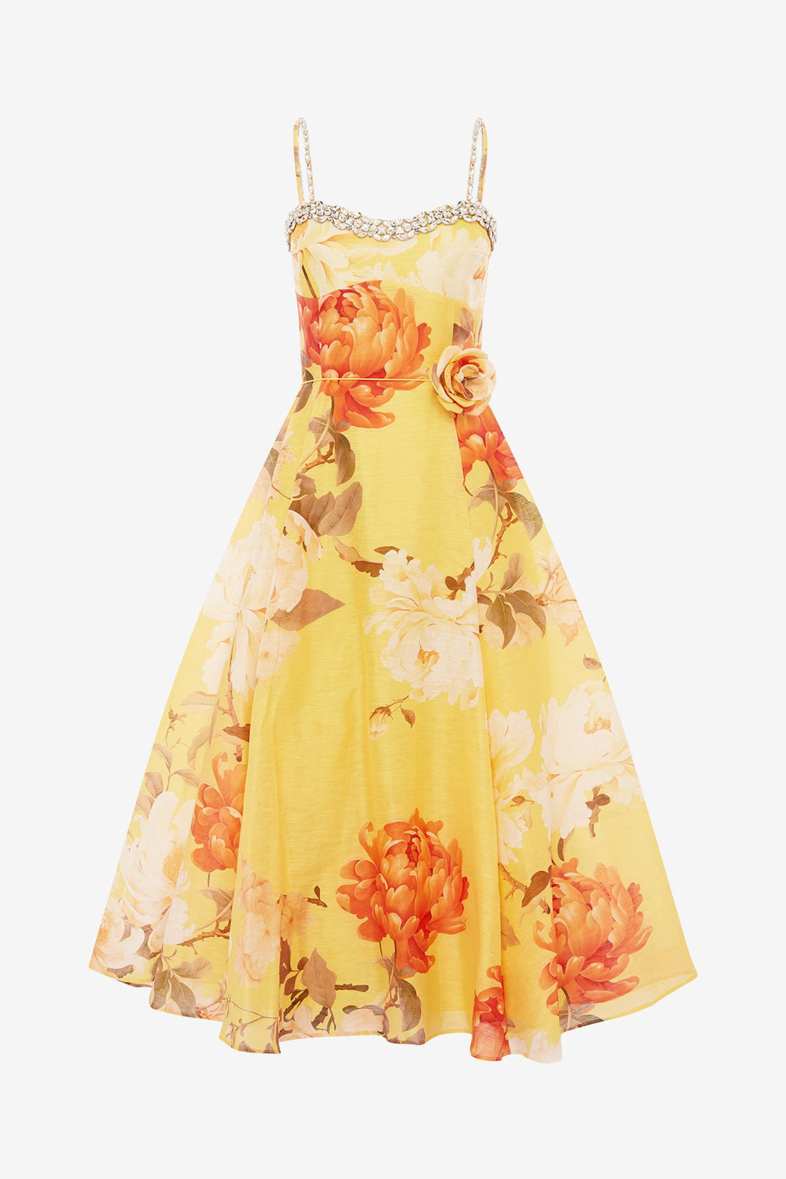 chinese dress ladies Mariela Embellished Midi Dress