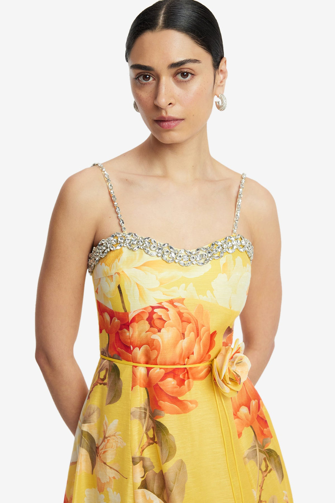 Mariela Embellished Midi Dress