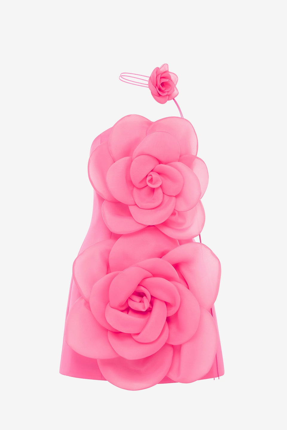 Exclusive LEO LIN Floret Mini Dress - Fuchsia