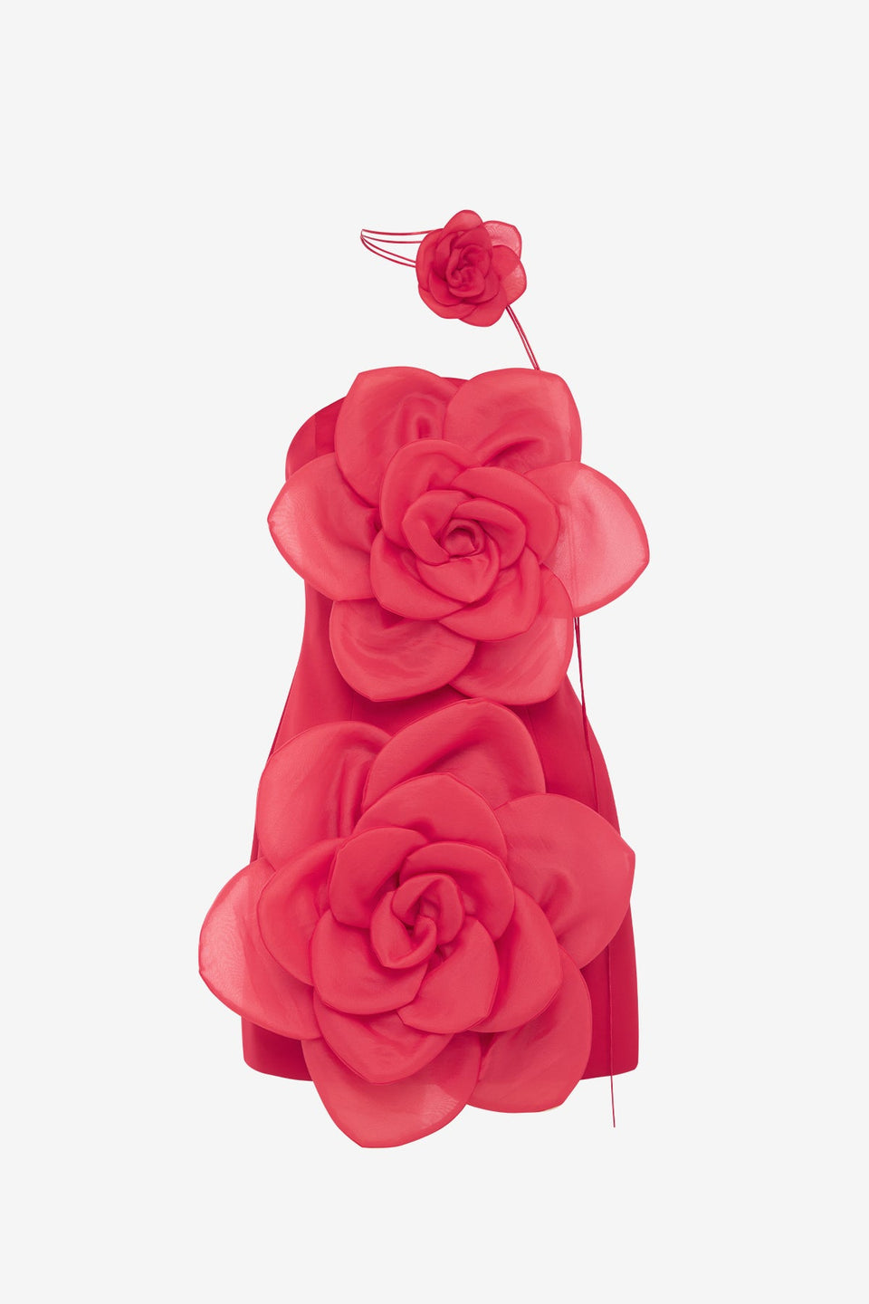 Exclusive LEO LIN Floret Mini Dress - Scarlet