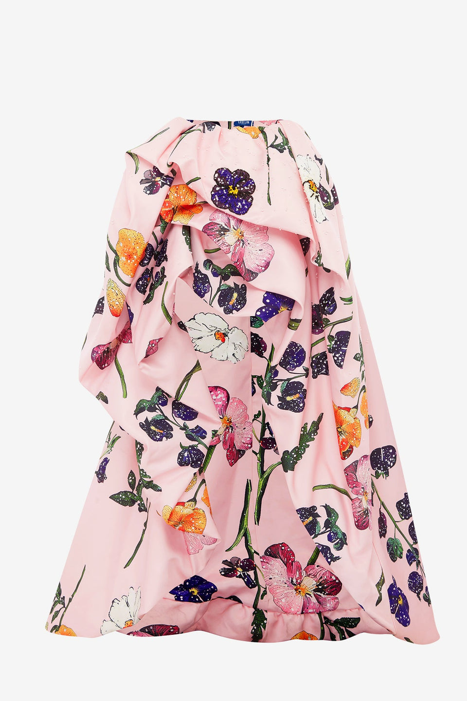 Exclusive LEO LIN Fiorella Embellished Voluminous Skirt - Wildbloom