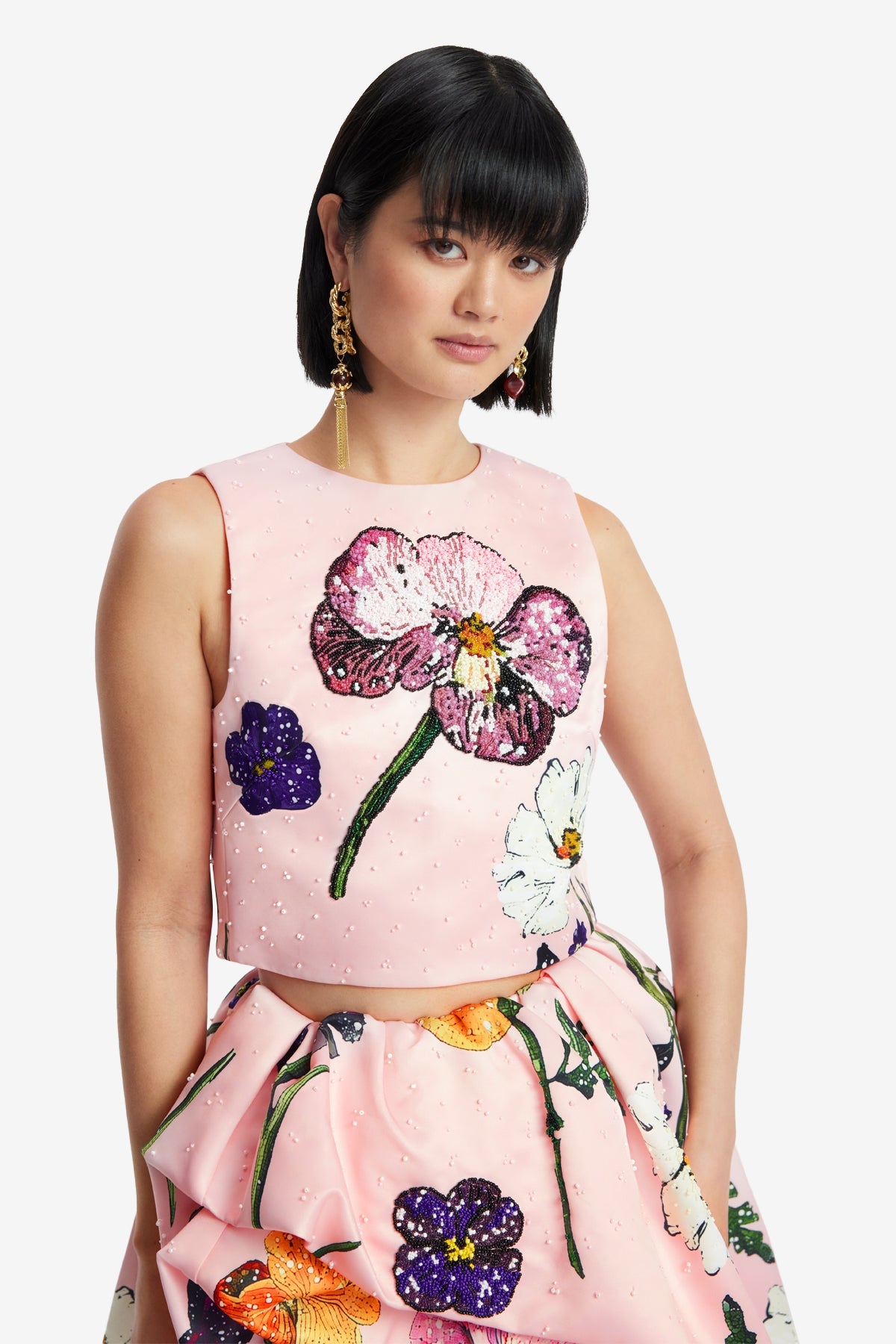 Iris Embellished Top - Wildbloom – LEO LIN