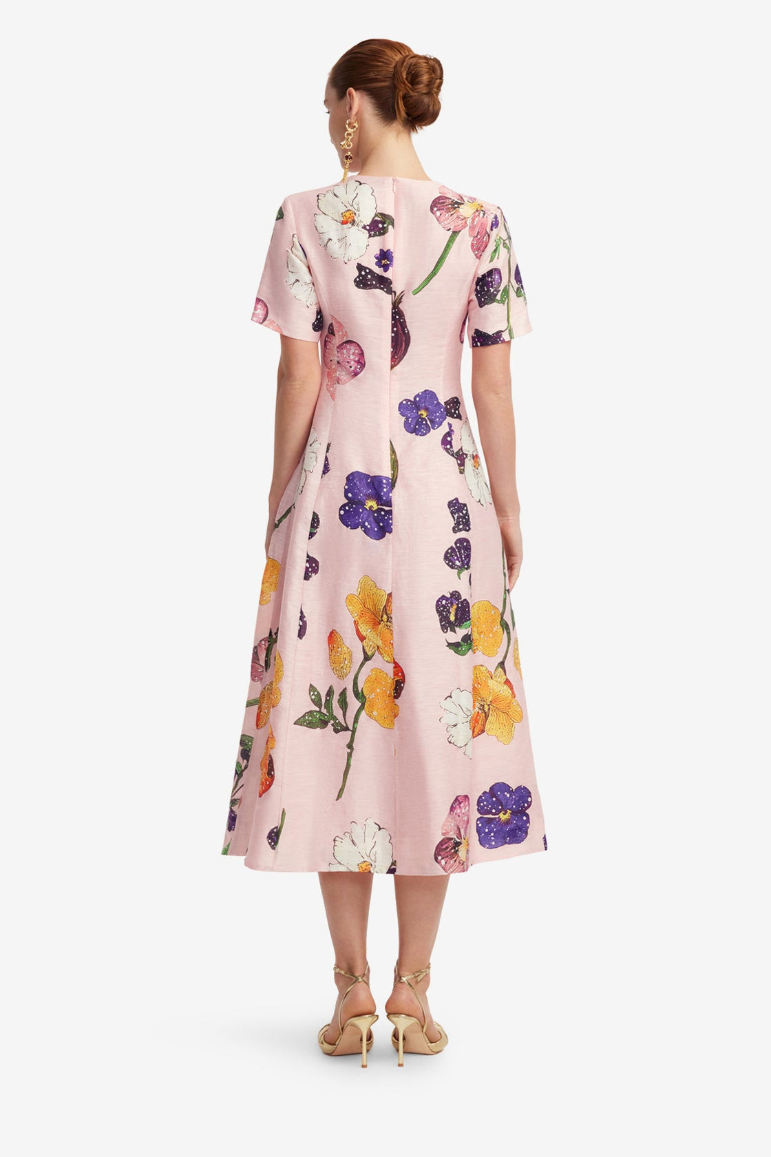 LEO LIN - Caroline Short Sleeve Midi Dress - Wildbloom LEO LIN - Caroline Short Sleeve Midi Dress - Wildbloom