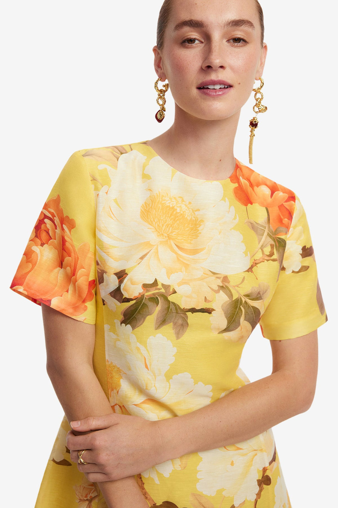 LEO LIN - Caroline Short Sleeve Midi Dress