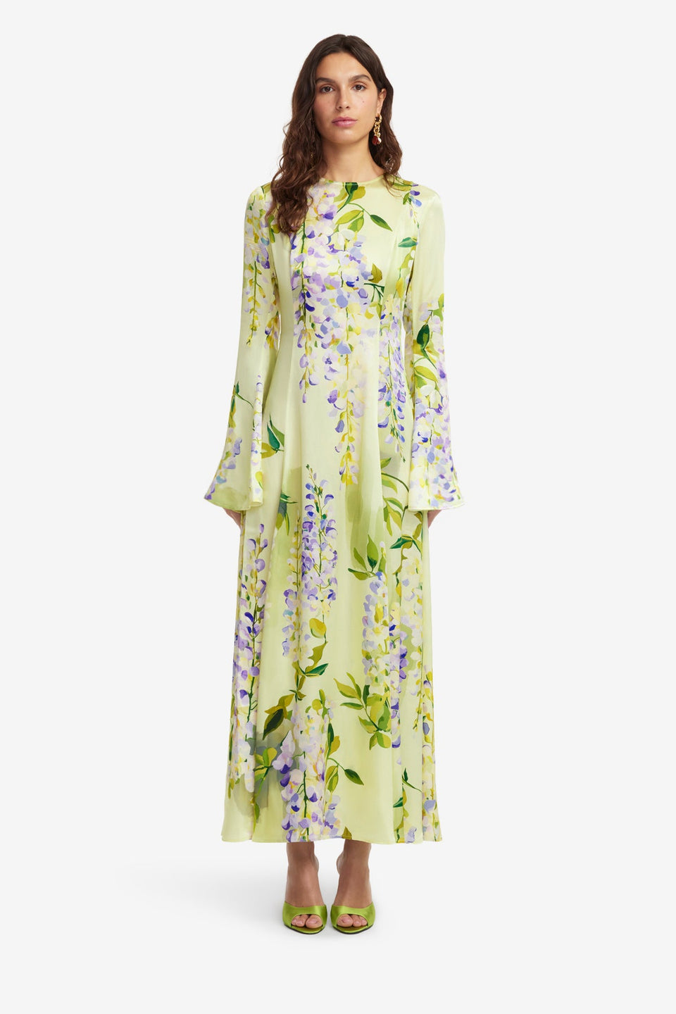 Exclusive LEO LIN Francesca Maxi Dress - Wisteria Print