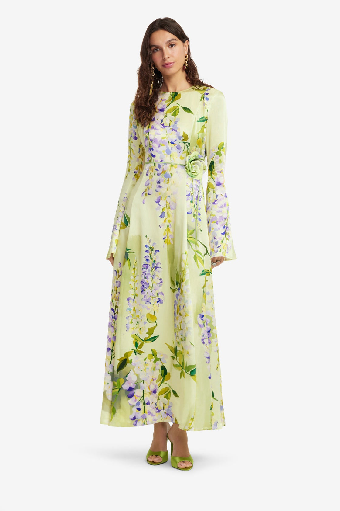 Exclusive LEO LIN Francesca Maxi Dress - Wisteria Print