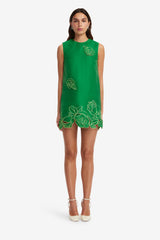 Yvonne Appliqué Mini Dress - Verdant Dress Mini