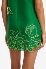 Yvonne Appliqué Mini Dress - Verdant Dress Mini