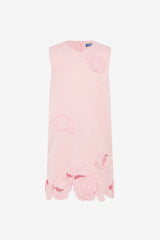 Yvonne Appliqué Mini Dress - Blush Pink Dress Mini