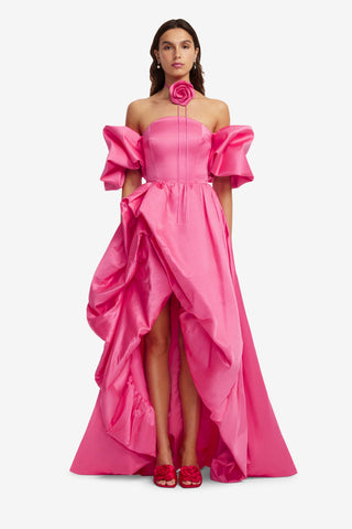 Myriam Voluminous Gown - Fuchsia Dress Maxi
