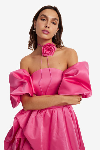 Myriam Voluminous Gown - Fuchsia Dress Maxi