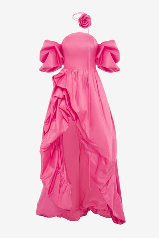 Myriam Voluminous Gown - Fuchsia Dress Maxi