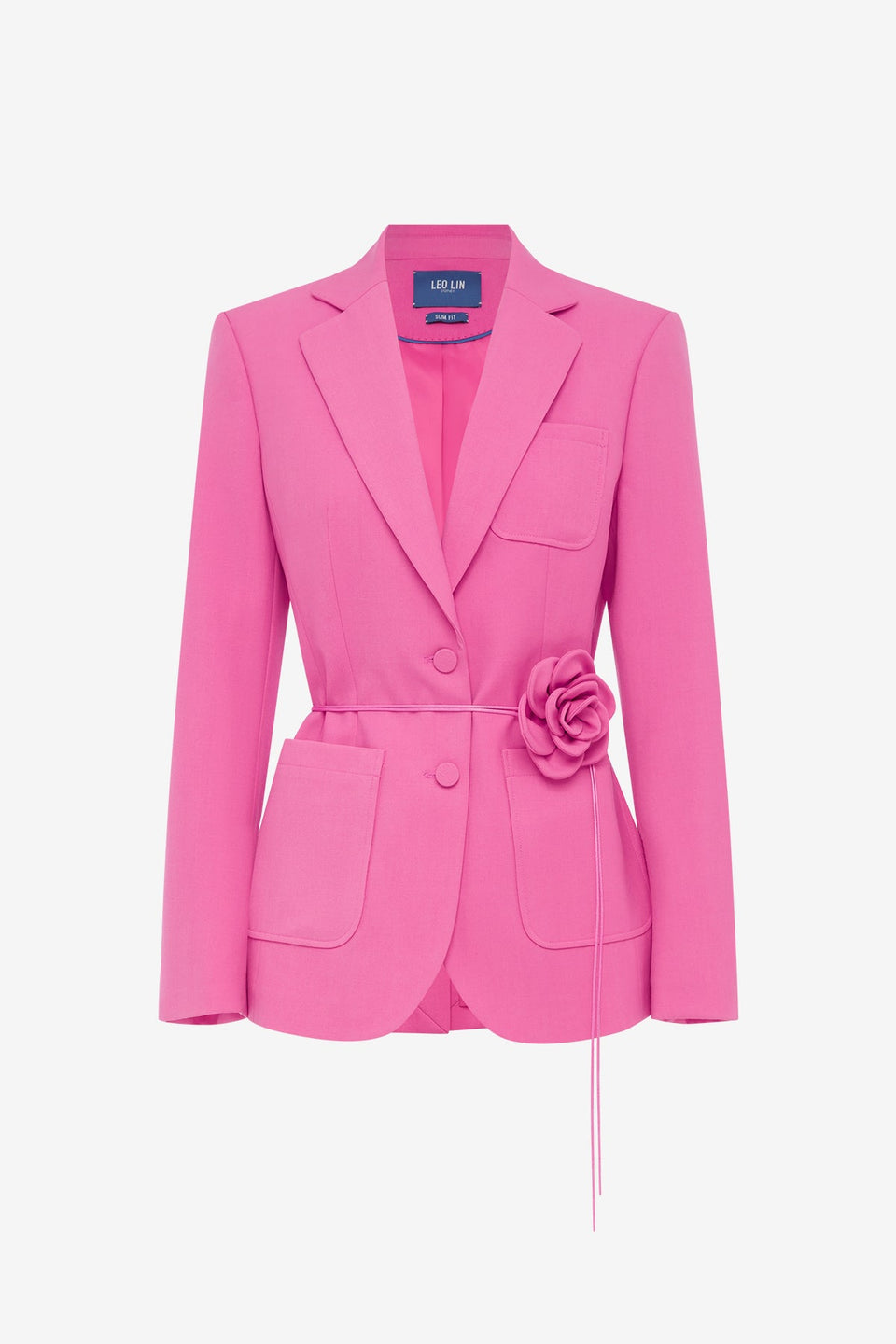 Exclusive LEO LIN Vesper Fitted Blazer - Fuchsia