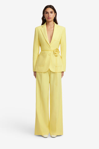 Exclusive LEO LIN Elisha Wide Leg Pants - Limoncello