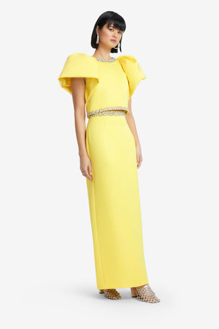 Exclusive LEO LIN Lucia Embellished Top - Sunshine