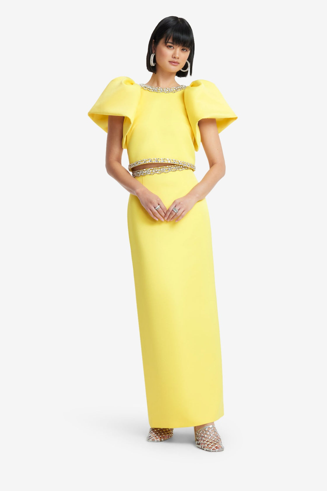 Exclusive LEO LIN Lucia Embellished Top - Sunshine