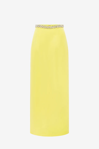 Exclusive LEO LIN Kyra Embellished Maxi Skirt - Sunshine