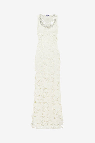 Helena Embellished Lace Maxi Dress - Snow Dress Maxi