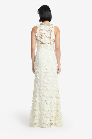 Helena Embellished Lace Maxi Dress - Snow Dress Maxi