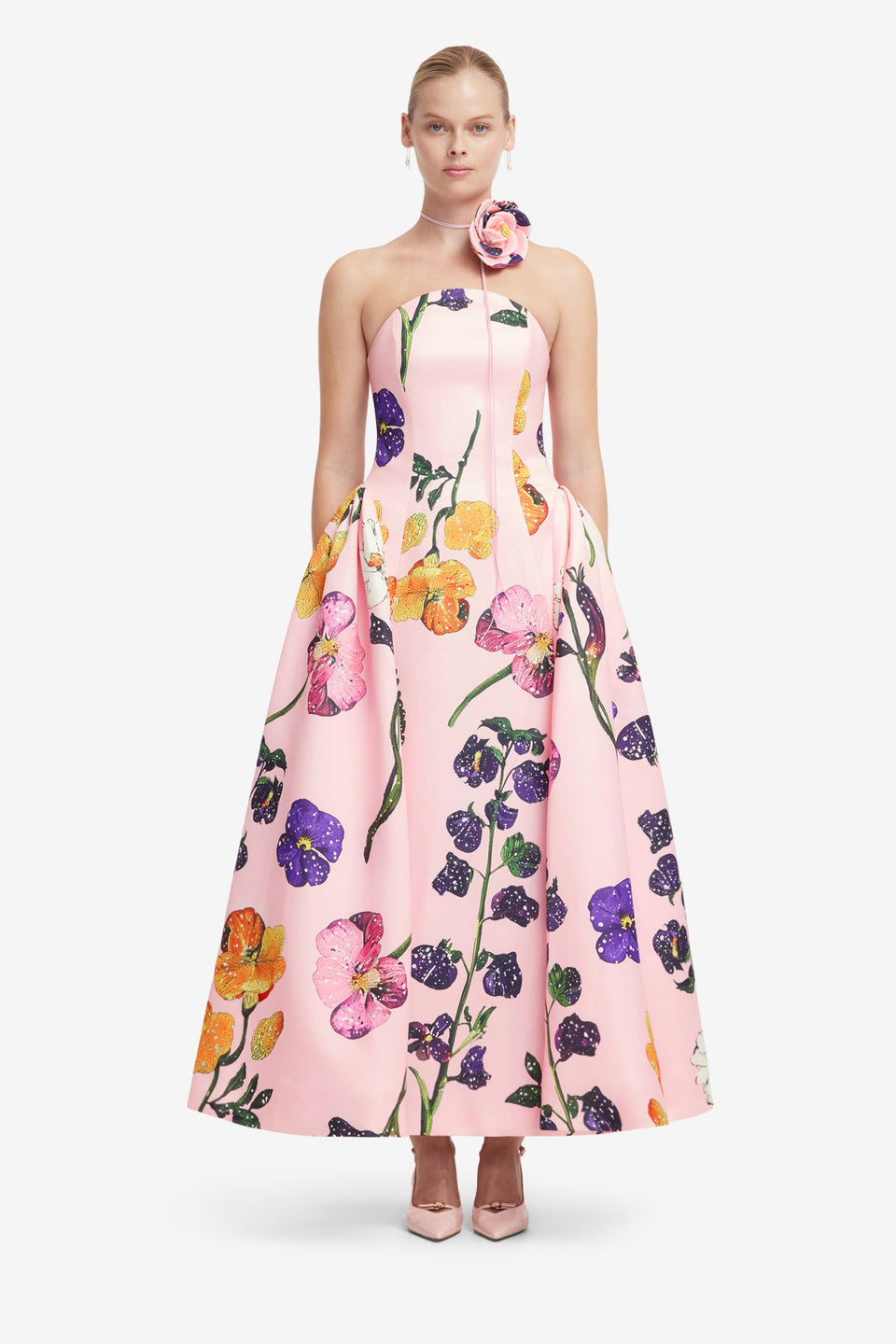 Exclusive LEO LIN Violet Bustier Maxi Dress - Wildbloom