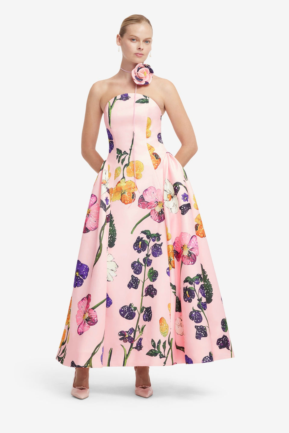 Exclusive LEO LIN Violet Bustier Maxi Dress - Wildbloom