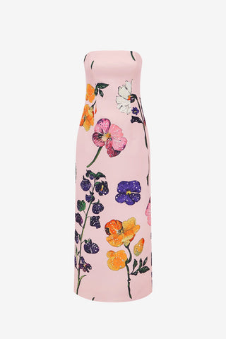 Rayna Printed Bustier Maxi Dress - Wildbloom Dress Maxi