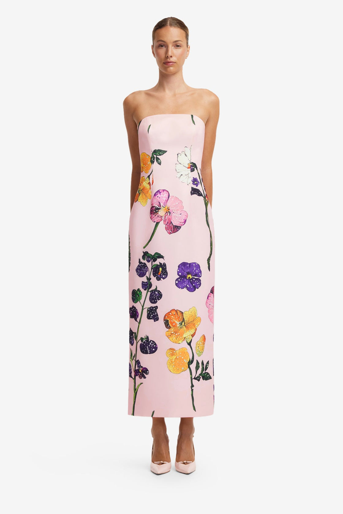 Rayna Printed Bustier Maxi Dress - Wildbloom Dress Maxi