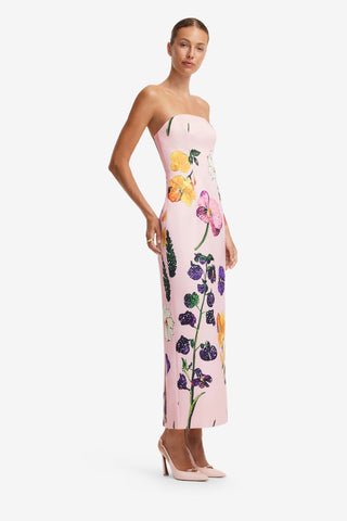 Rayna Printed Bustier Maxi Dress - Wildbloom Dress Maxi