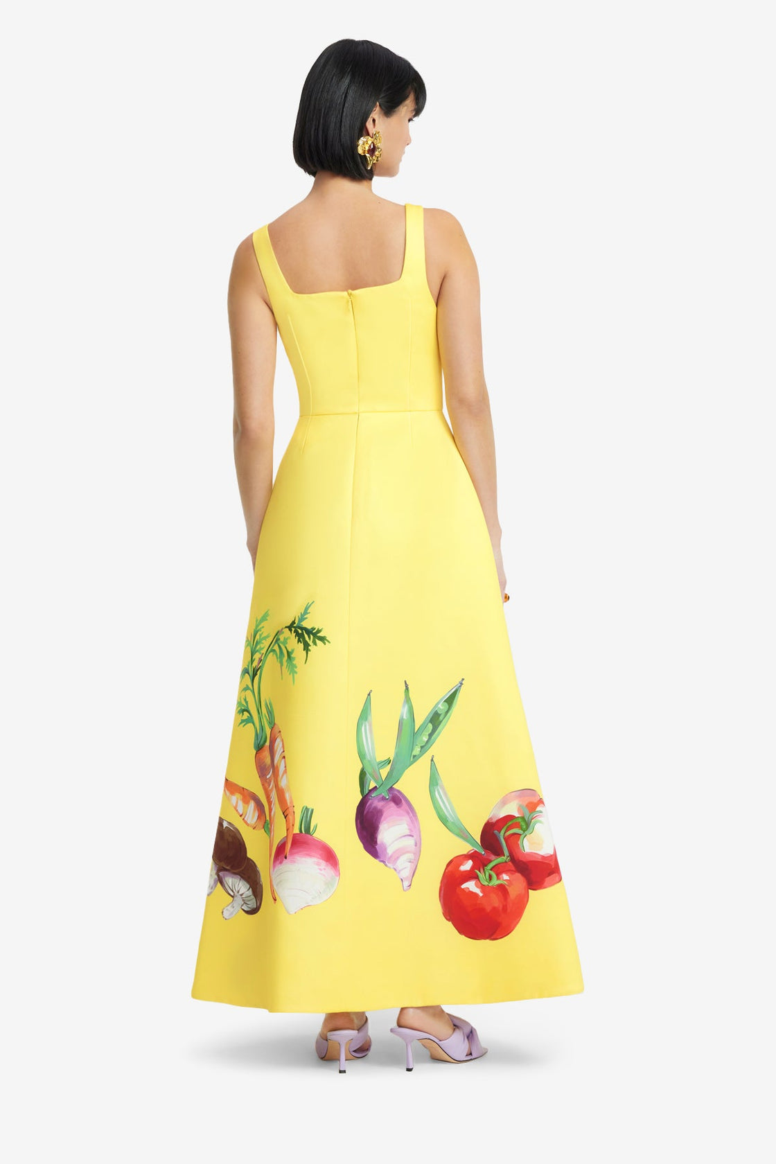 Exclusive LEO LIN Rianne Appliqué Maxi Dress - Harvest Print