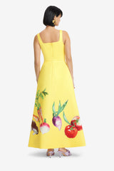 Rianne Appliqué Maxi Dress - Harvest Print Dress Maxi