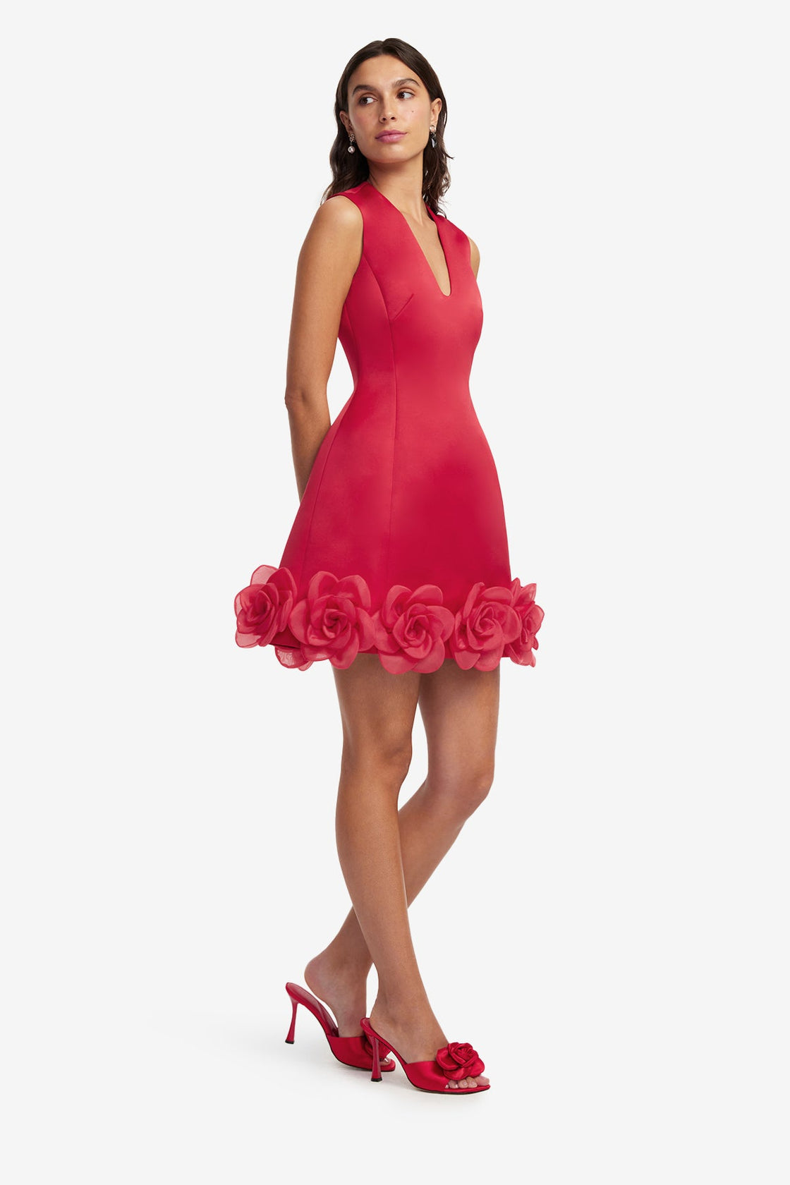 Bree V Neck Mini Dress - Scarlet Dress Mini