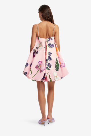 Exclusive LEO LIN Patsy Embellished Puff Mini Dress - Wildbloom