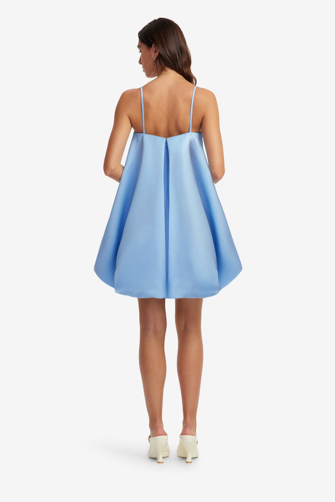 Patsy Appliqu Puff Mini Dress - Pastel Blue LEO LIN Patsy Appliqu Puff Mini Dress - Pastel Blue LEO LIN
